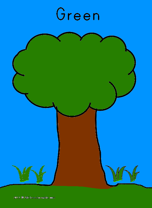 Colored Tree Worksheet